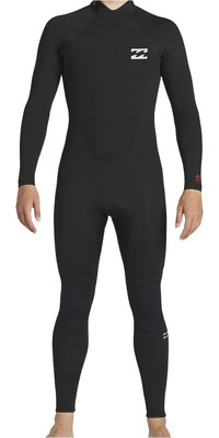 2023 Billabong Mens Intruder 4/3mm Back Zip Wetsuit ABYW100203 - Black
